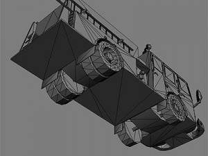fire truck 1 3D Model