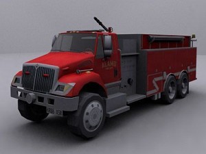 fire truck 2 Modello 3D