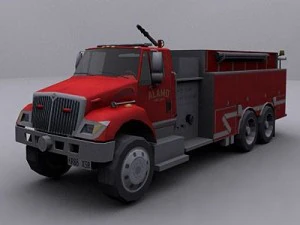 пожарная машина 2 3D Модель