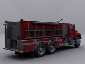 fire trucks collection Model 3D
