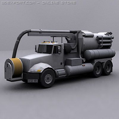 jetter truck 1 3Dモデル .c4d .max .obj .3ds .fbx .stl .blend 