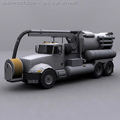 jetter truck 1 3D Model .c4d .max .obj .3ds .fbx .stl .blend 