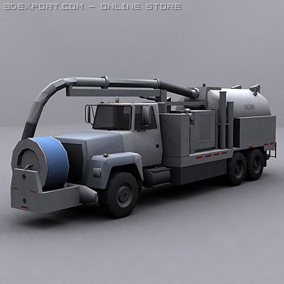 jetter truck 2 Modello 3D .c4d .max .obj .3ds .fbx .stl .blend 