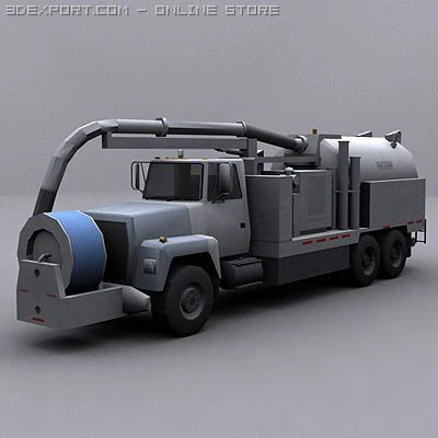 jetter truck 2 3D Model .c4d .max .obj .3ds .fbx .stl .blend 