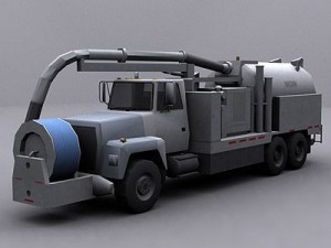 jetter truck 2 Modello 3D