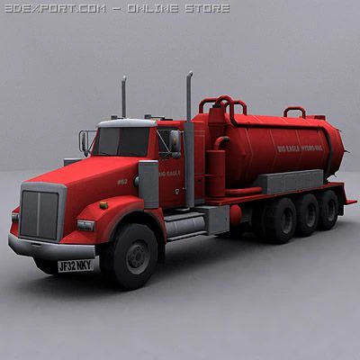 jetter truck 3 3D Model .c4d .max .obj .3ds .fbx .stl .blend