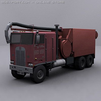 jetter truck 4 Model 3D .c4d .max .obj .3ds .fbx .stl .blend 