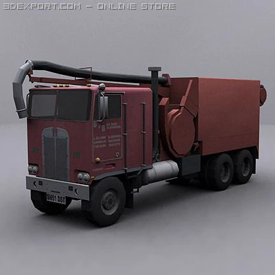 jetter truck 4 3D Model .c4d .max .obj .3ds .fbx .stl .blend