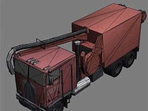 jetter truck 4 Model 3D