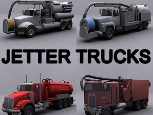 jetter trucks collection Modello 3D