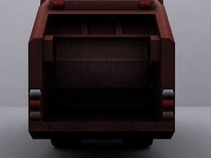 garbage truck 1 Model 3D