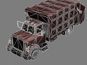 garbage truck 1 Model 3D