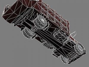 garbage truck 1 Model 3D