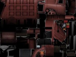 garbage truck 1 Model 3D