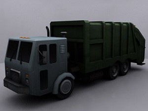 garbage truck 2 Modello 3D