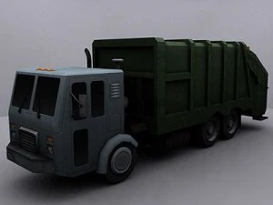 garbage truck 2 3D Model