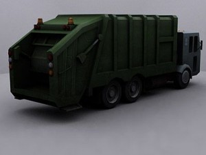 garbage truck 2 3D-Modell