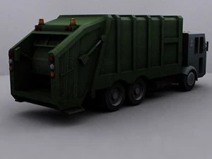 garbage truck 2 3D Model