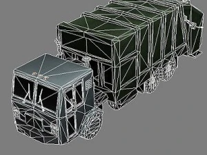 garbage truck 2 3D Model