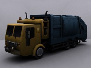 garbage truck 3 Modello 3D