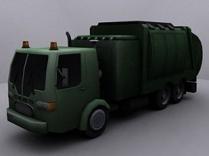 garbage truck 4 Modello 3D