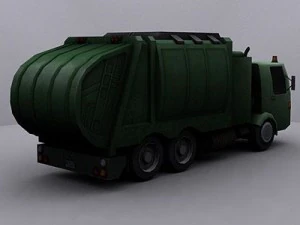 garbage truck 4 3D Model