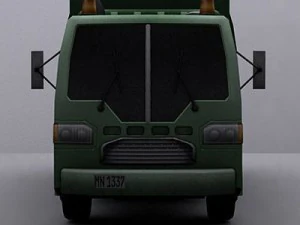 garbage truck 4 3D Model