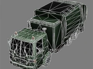 garbage truck 4 3D Model