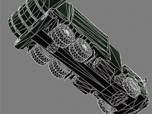 garbage truck 4 3D Model