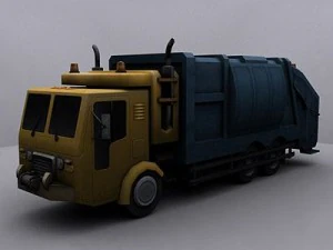 garbage trucks collection 3D Model
