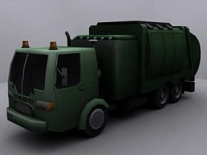 garbage trucks collection 3D Model