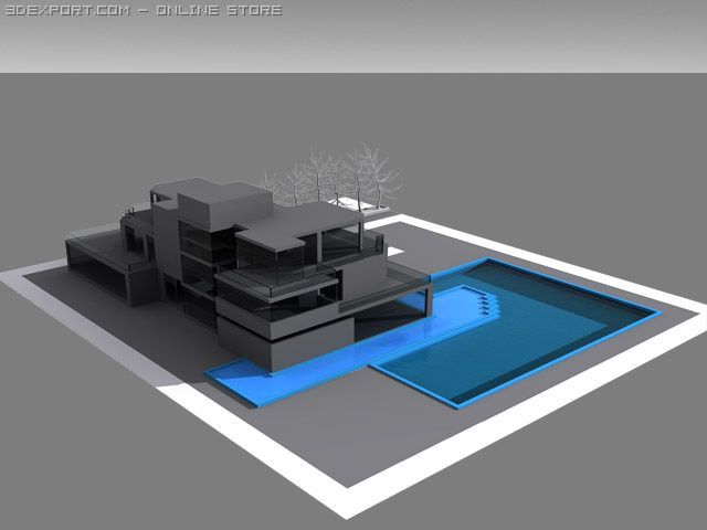 edge house 3D Model .c4d .max .obj .3ds .fbx .stl .blend