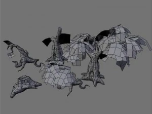 tree set 3D Model