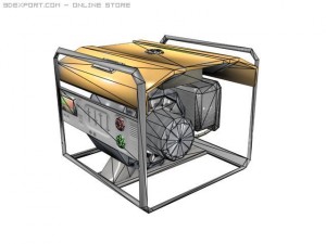 portable power generator 3D Model