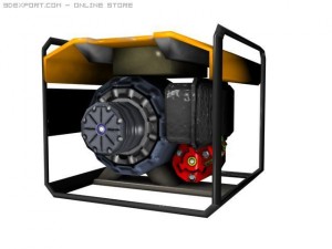 portable power generator 3D Model