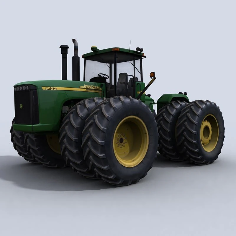 4wd tractor 3D Model .c4d .max .obj .3ds .fbx .stl .blend