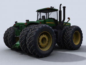 4wd tractor Modello 3D