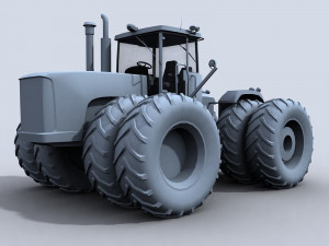 4wd tractor Modello 3D