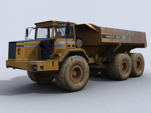 articulated dump truck 3D 模型