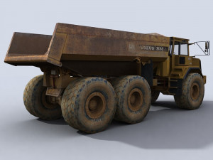 articulated dump truck 3D Модель