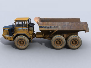 articulated dump truck 3D Модель