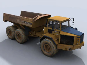 articulated dump truck 3D Model