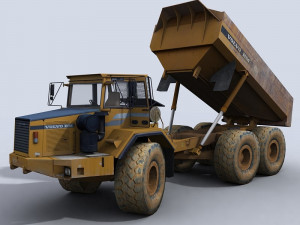 articulated dump truck 3D Модель