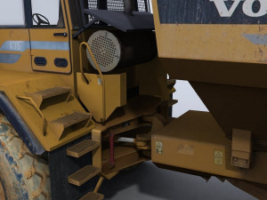 articulated dump truck 3D Модель