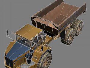 articulated dump truck 3D Модель