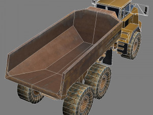articulated dump truck 3D Модель