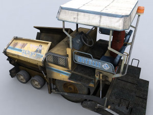 asphalt paver Modelo 3D