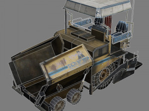 asphalt paver Modelo 3D