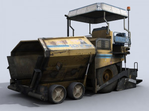 asphalt paver Modelo 3D