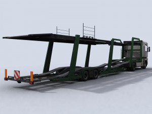 car transporter truck 3D Model